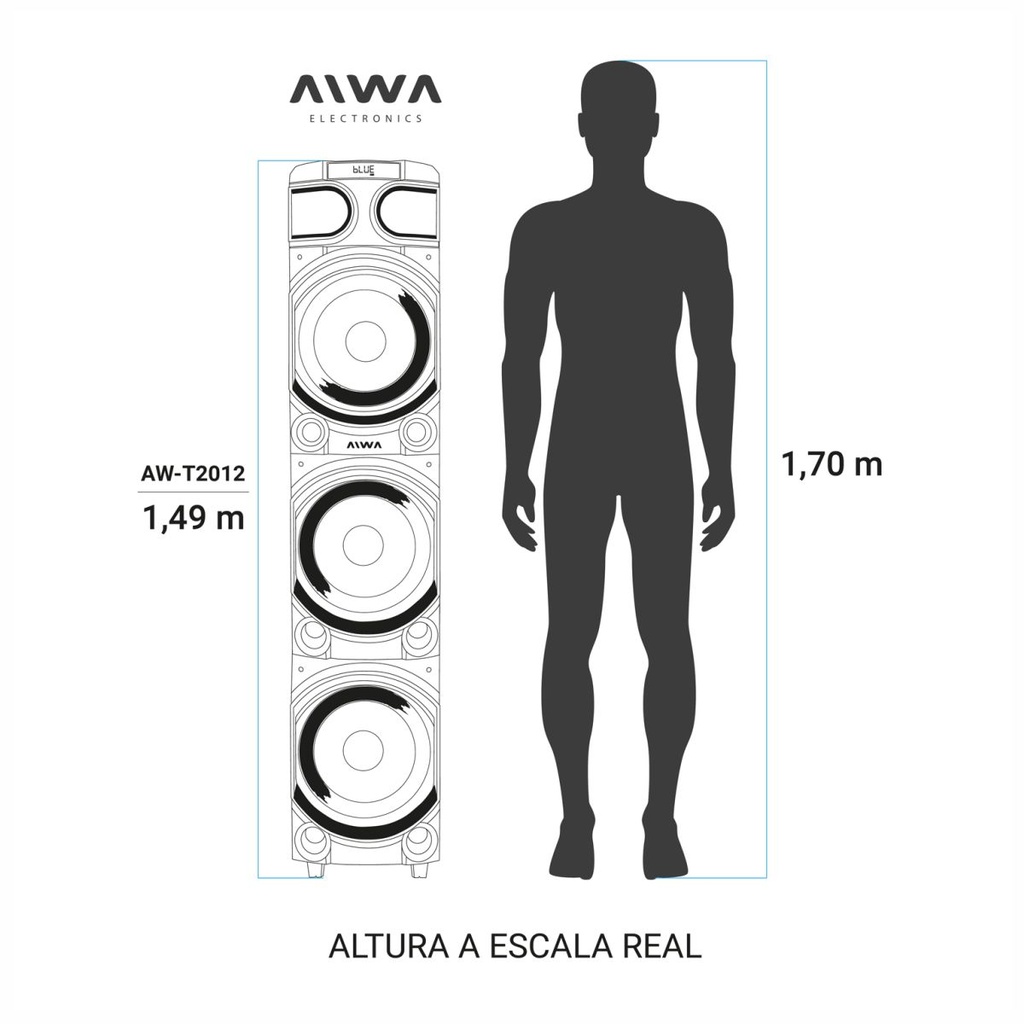 PARLANTE AIWA AW-T2012 16000W