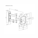 SOPORTE DE TV NIVIKO LPA68-223 C/BRAZO 23-42"