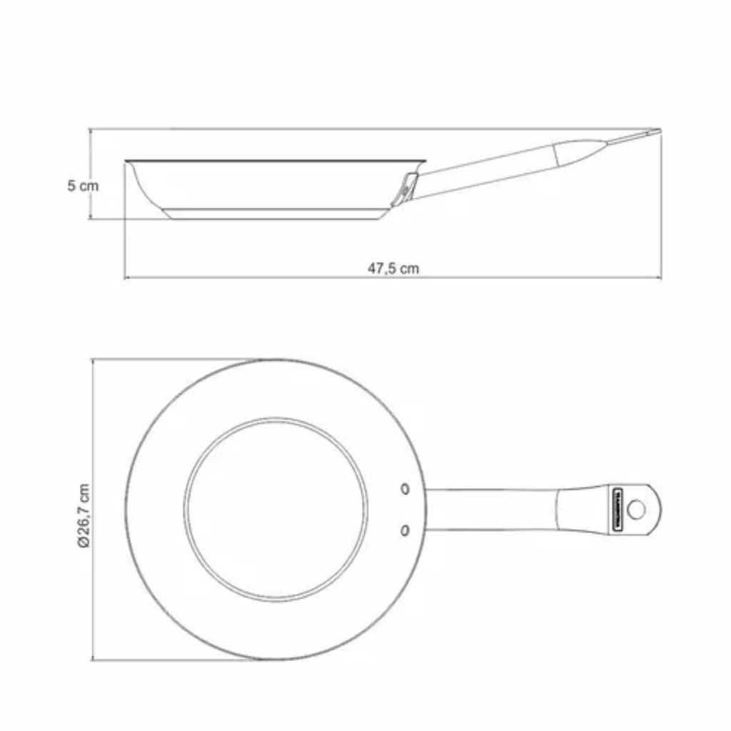 SARTEN TRAMONTINA 62635/267 PROFESSIONAL 26CM