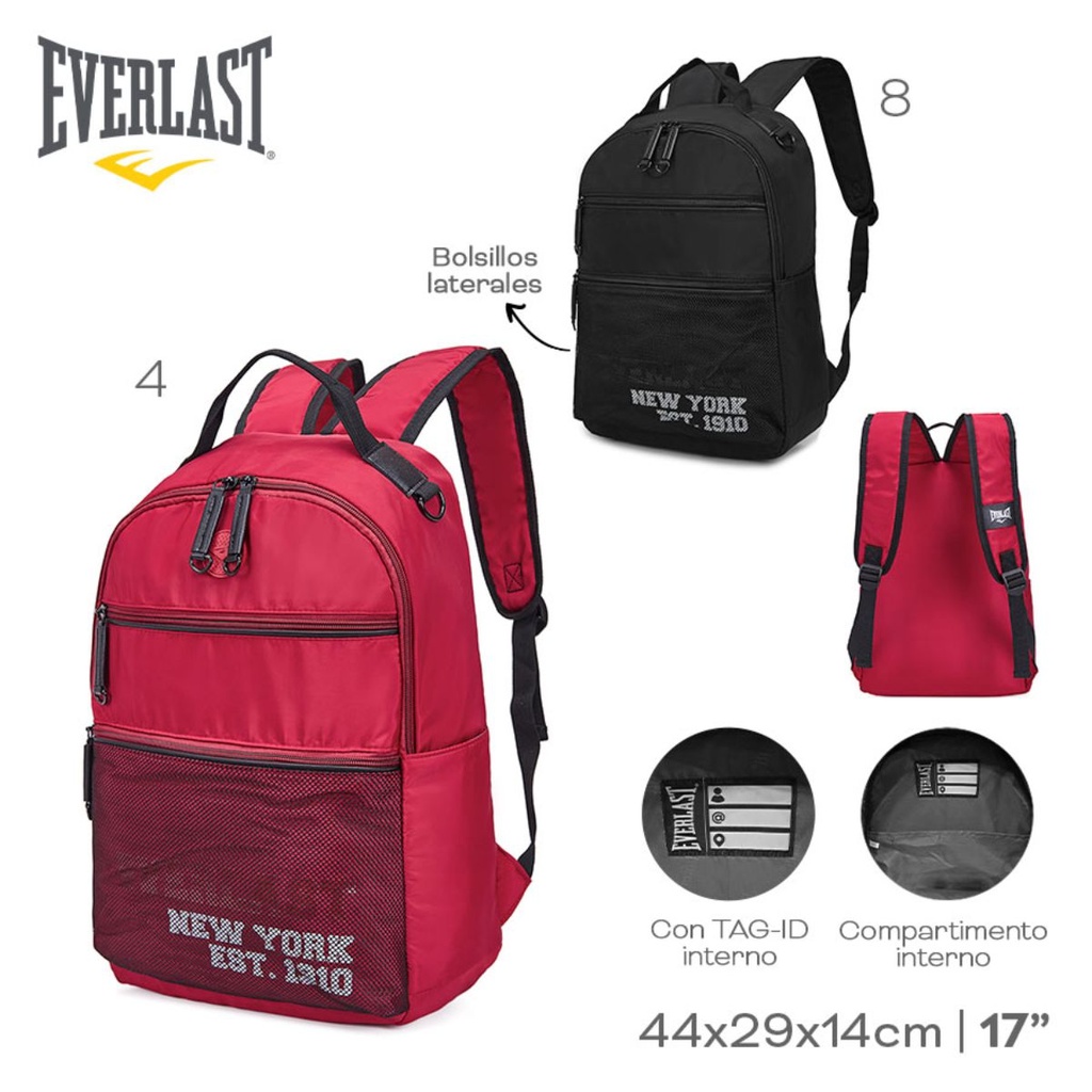 MOCHILA EVERLAST 22266 NEGRO