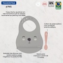 KIT BABERO + CUCHARA INFANTIL TRAMONTINA 23797/404 LE PETIT 2PZS