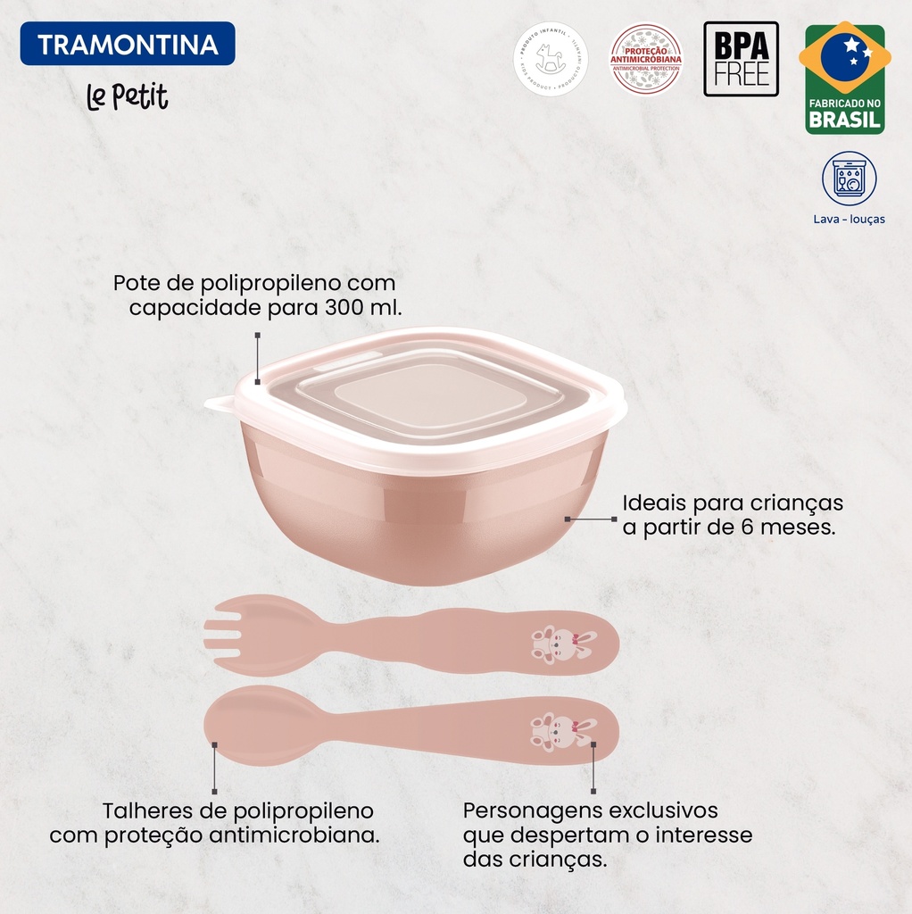 JUEGO INFANTIL TRAMONTINA 23797/403 LE PETIT 3PZS