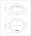 CACEROLA TRAMONTINA 62283/240 UNA 24CM
