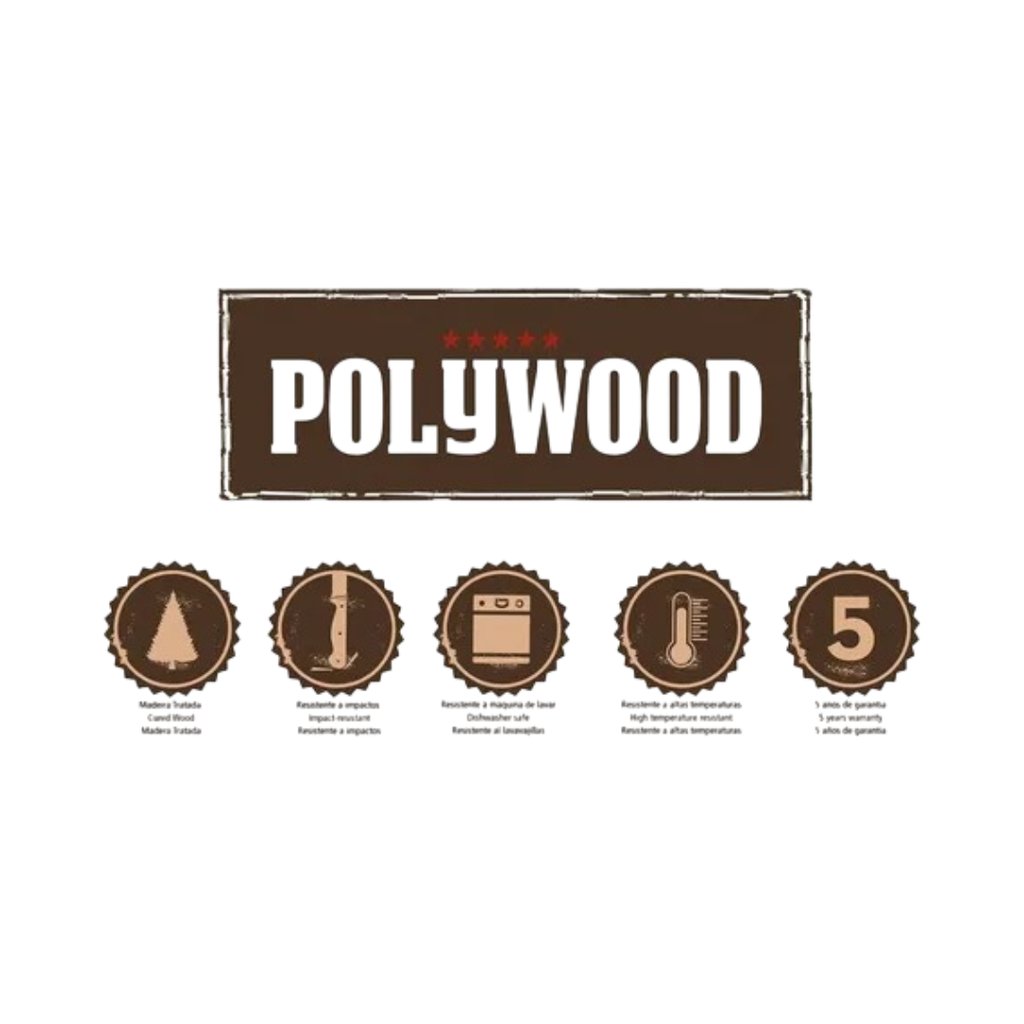 JUEGO CUBIERTOS TRAMONTINA 21198/776 POLYWOOD 12PZS