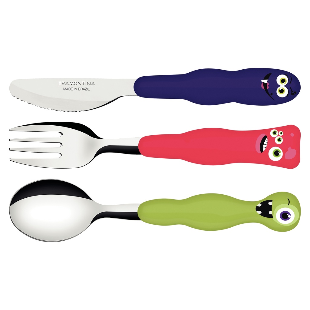 JUEGO CUBIERTOS TRAMONTINA 23797/910 INFANTIL LIROUS 3PZS