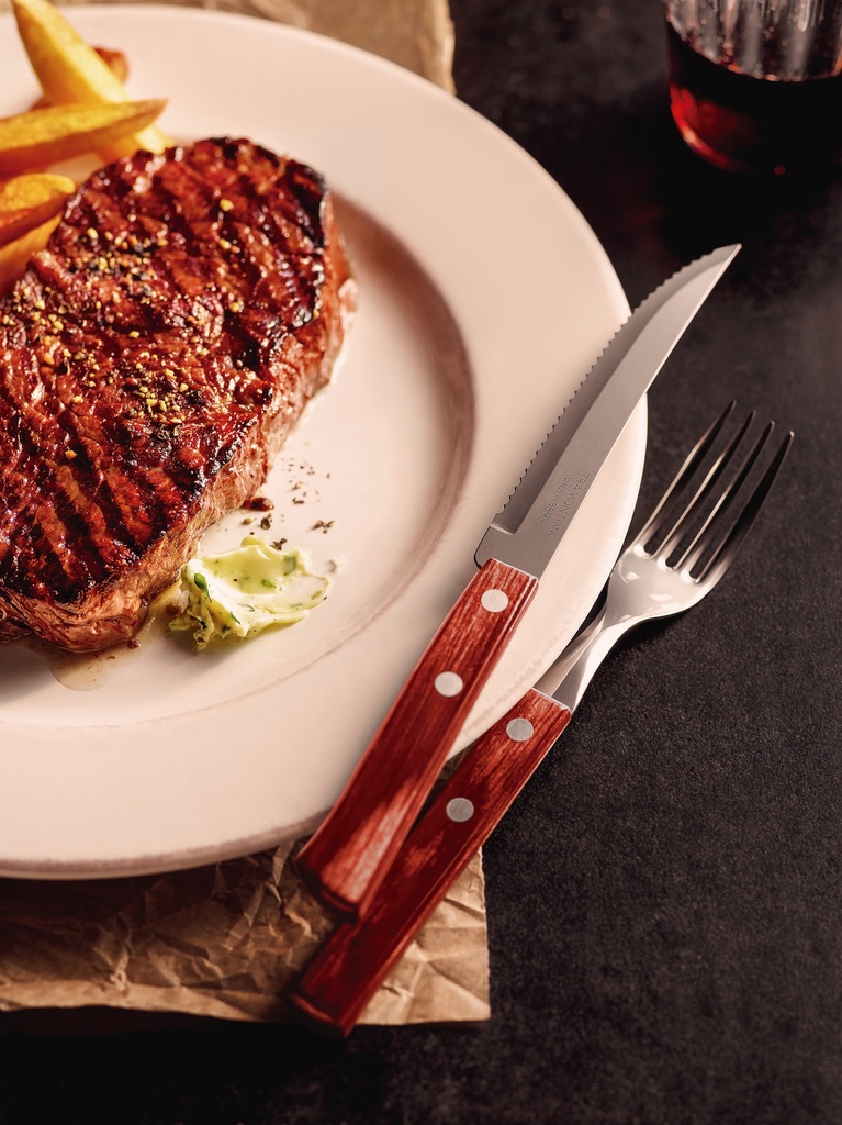 JUEGO P/ASADO TRAMONTINA 21199/711 POLYWOOD 12 PZAS