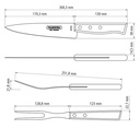 JUEGO P/ASADO TRAMONTINA 22299/013 TRADICIONAL 2 PZAS 