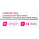 PARLANTE SOUL XS750 MIX TECH 14W LED NEGRO