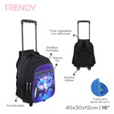 MOCHILA CARRO TRENDY 30124 16" NEGRO
