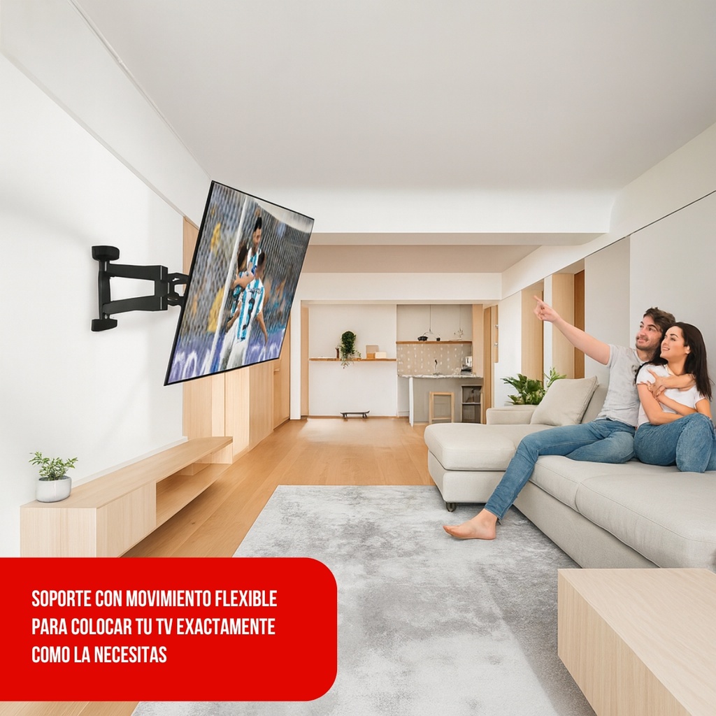 SOPORTE DE TV NIVIKO NVK78-446 C/BRAZO DOBLE 22-70"