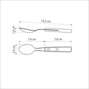 CUCHARA DE TE TRAMONTINA 21107/670 POLYWOOD 6 PZS