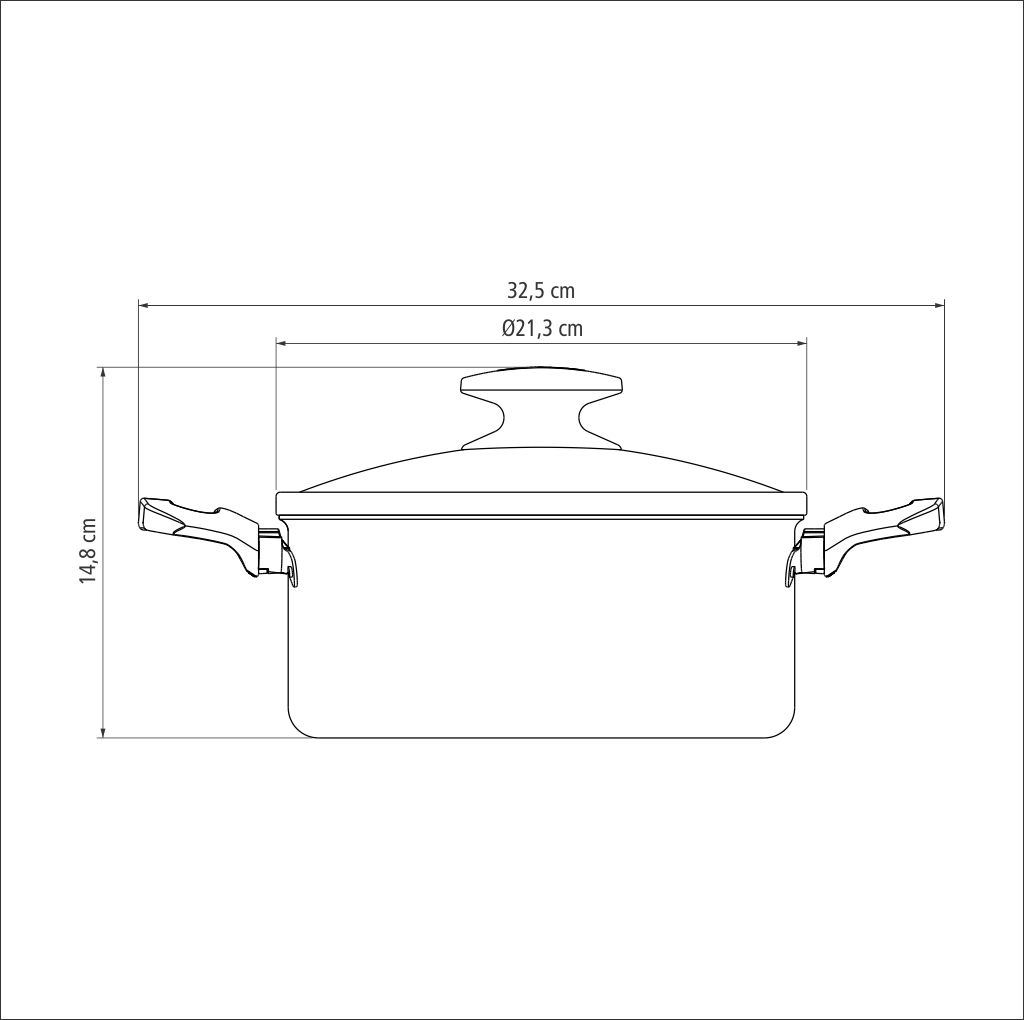 CACEROLA TRAMONTINA 20382/020 LORETO 20CM
