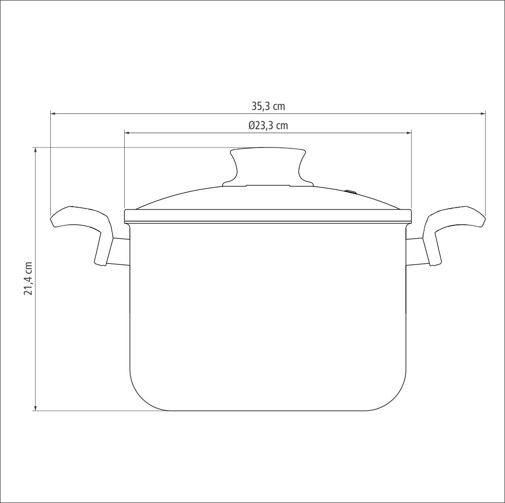 OLLA TRAMONTINA 28530/622 PARIS 22CM