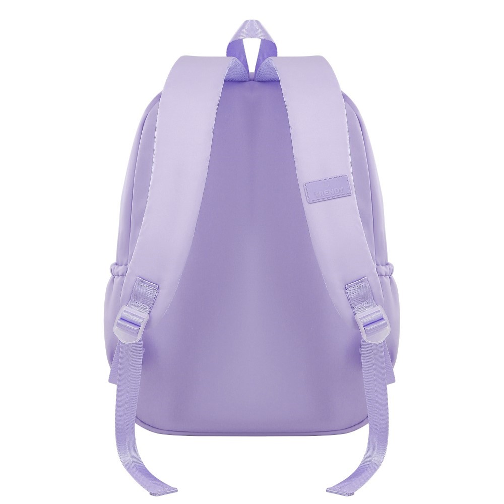 MOCHILA C/CARTUCHERA TRENDY 18560 17" LILA