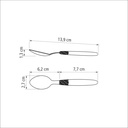 CUCHARA DE TE TRAMONTINA 23367/300 IPANEMA 3PZS NEGRO