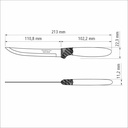 CUCHILLOS P/ASADO TRAMONTINA 23360/985 IPANEMA 12PZS BLANCO