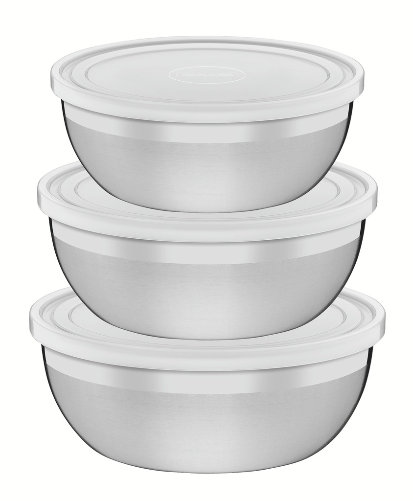 JUEGO DE CONTENEDORES TRAMONTINA 64220/210 FREEZINOX 3PZS REDONDOS