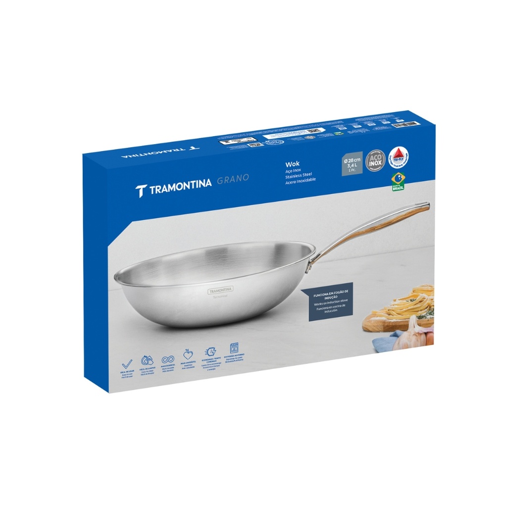 WOK TRAMONTINA 62158/280 GRANO 28CM