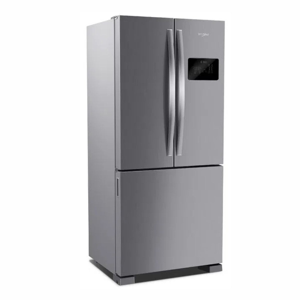 HELADERA WHIRLPOOL WRO85BK 554L ACERO INVERTER DOBLE PUERTA