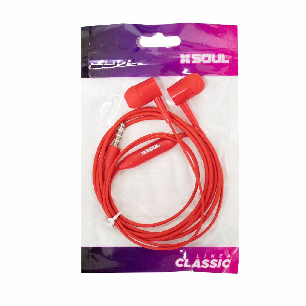 AURICULAR SOUL MLS-S49RO ROJO