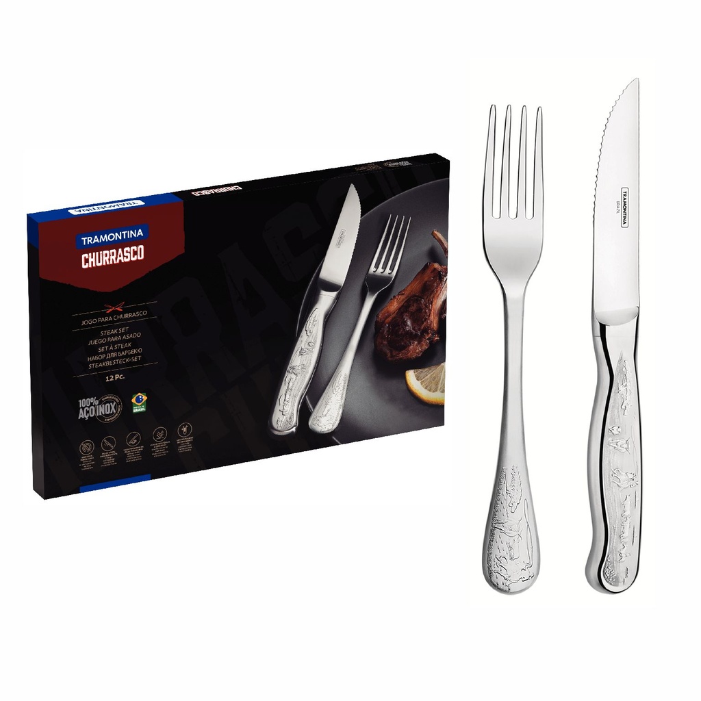 JUEGO DE CUBIERTOS TRAMONTINA 66928/637 CLASSIC JUMBO 12PZS