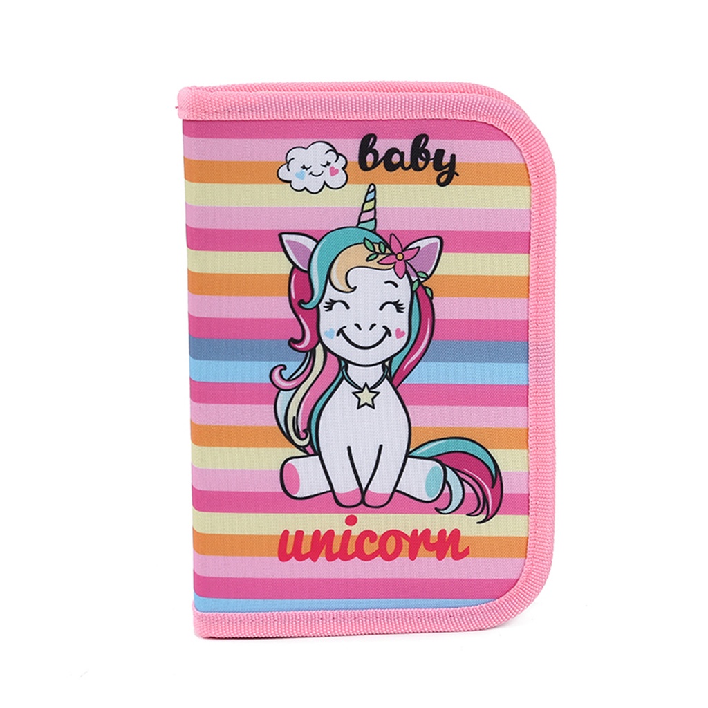 CARTUCHERA CON ÚTILES TRENDY 52588 UNICORNIO ROSA SIMPLE