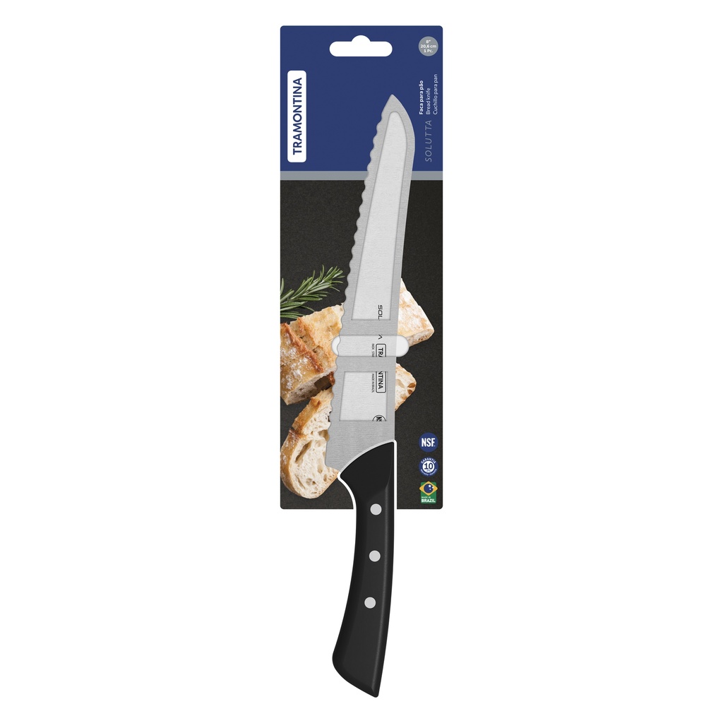 CUCHILLO DENTADO TRAMONTINA 24252/108 SOLUTTA 8"