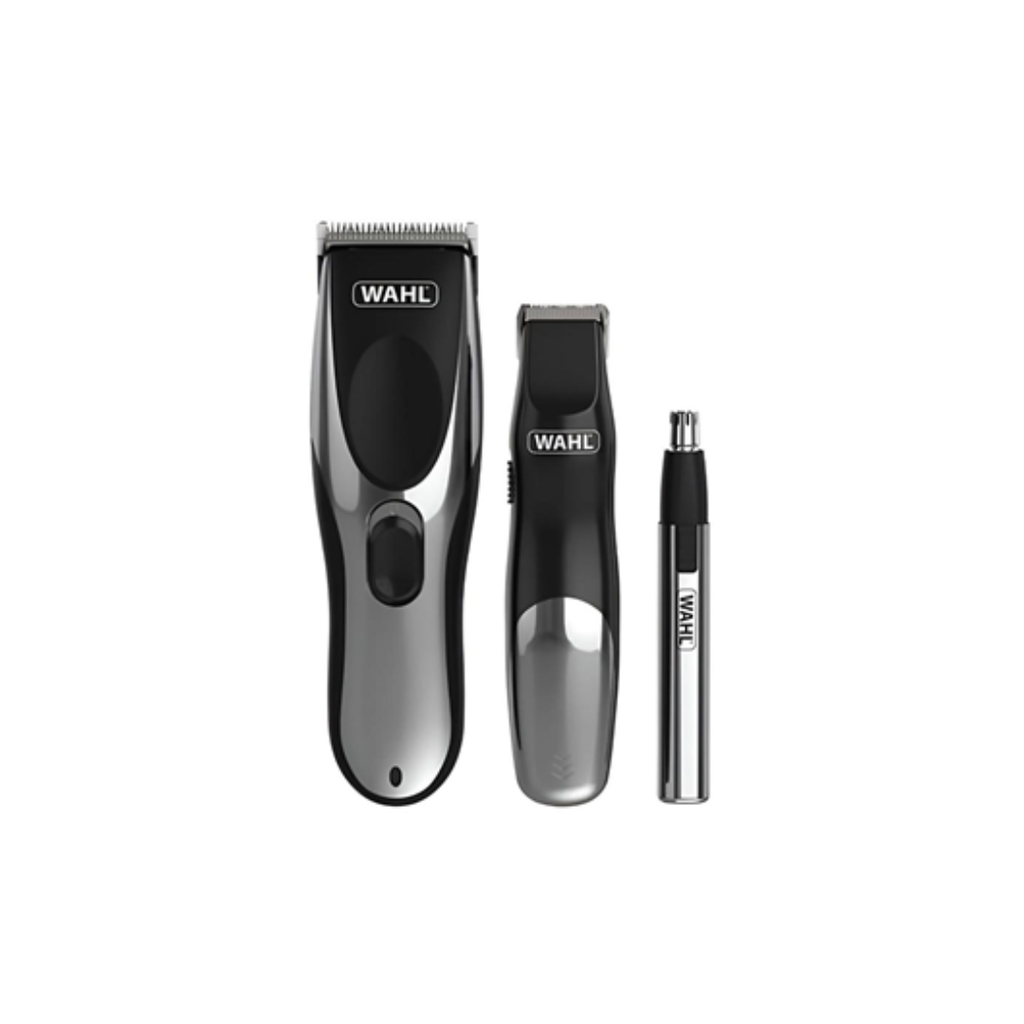 COMBO CORTAPELO+RECORTADORA+TRIMMER WAHL GROOM PRO INALAMBRICO 3 PZS