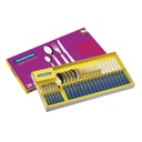 JUEGO DE CUBIERTOS TRAMONTINA 23199/162 NEW KOLOR 24 PZAS AZUL