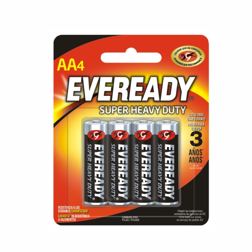 PILA EVEREADY AA CARBON BP4