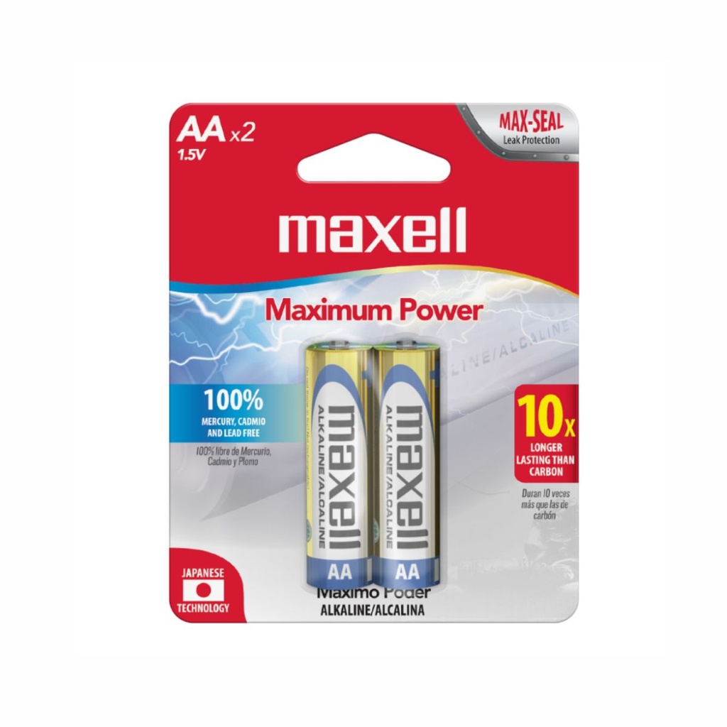 PILA MAXELL AA ALCALINA BP2