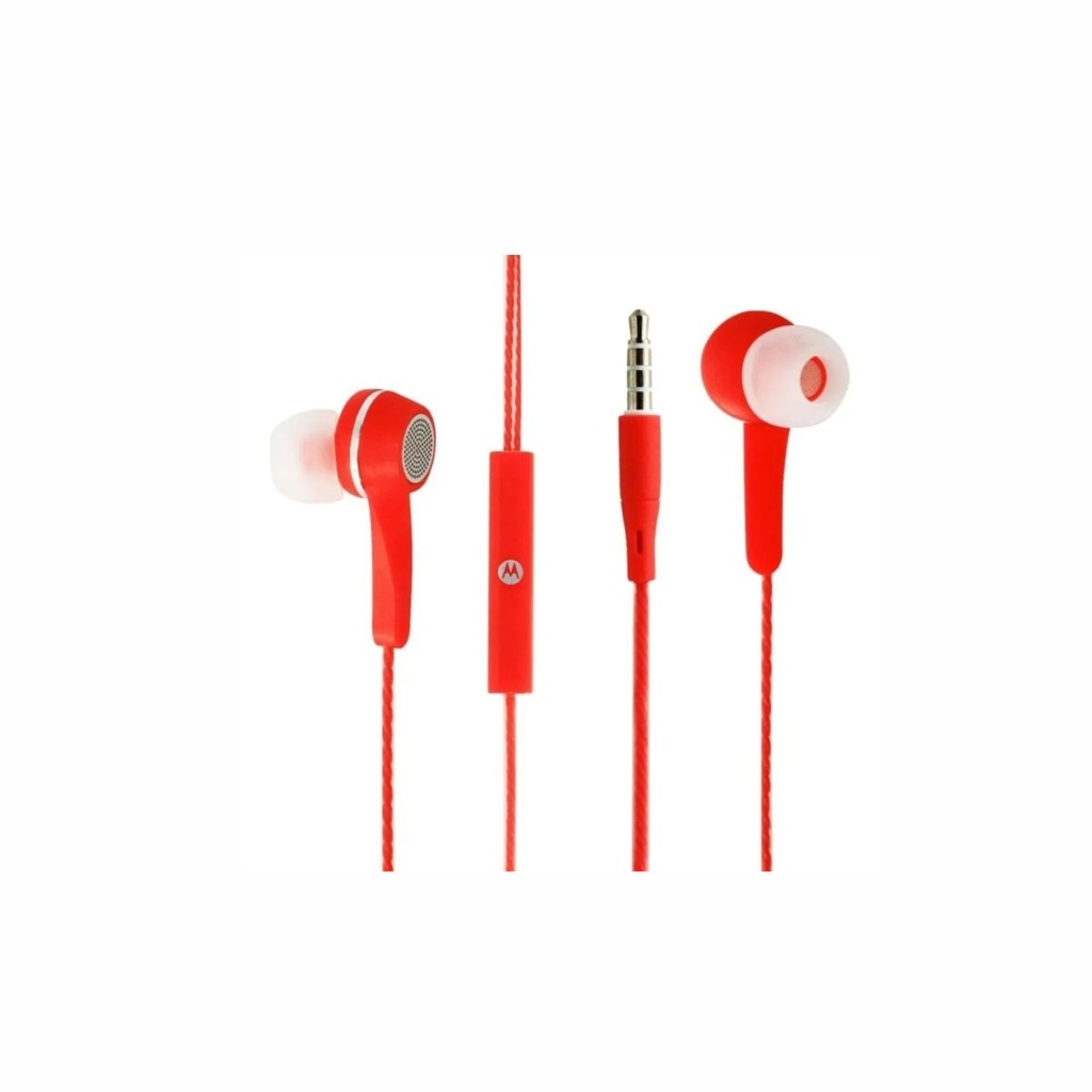 AURICULAR MOTOROLA EARBUDS 105 ROJO