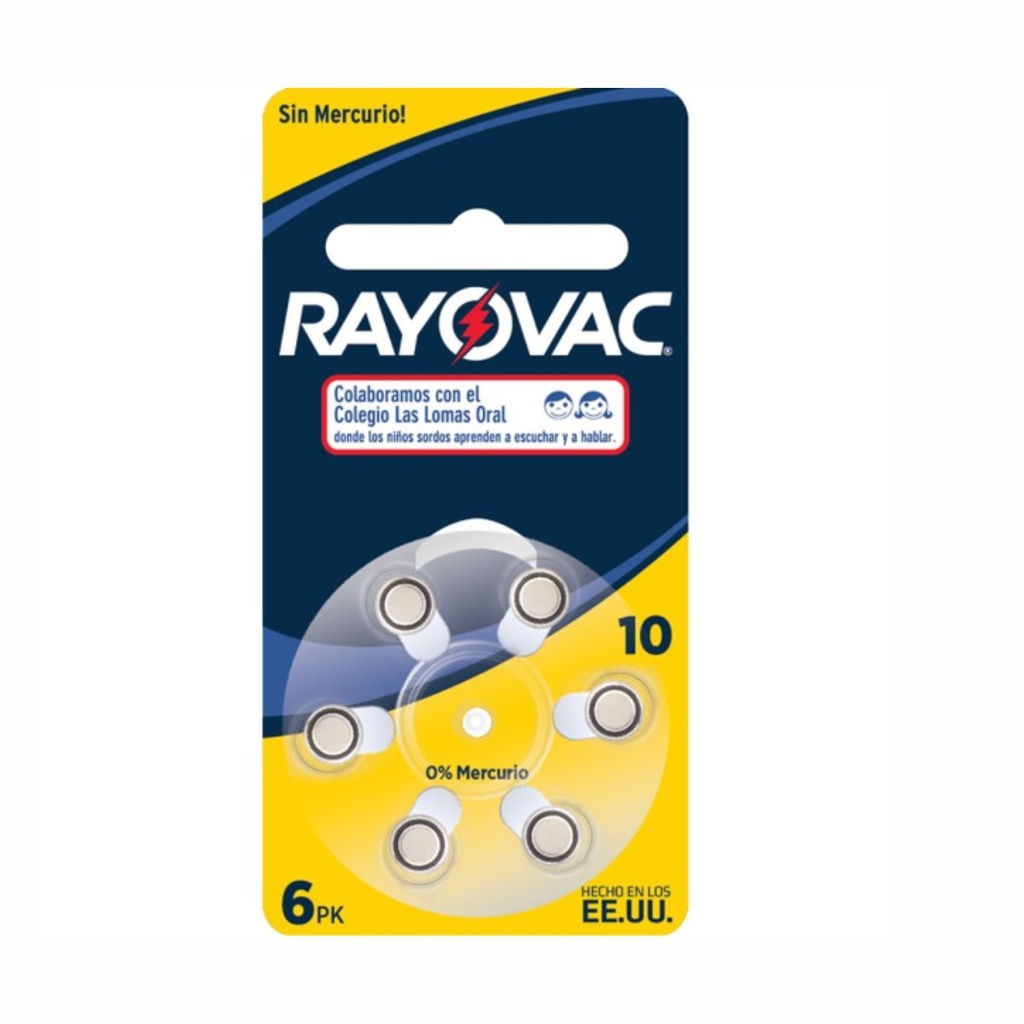 PILA RAYOVAC L10-6LAZM BP6