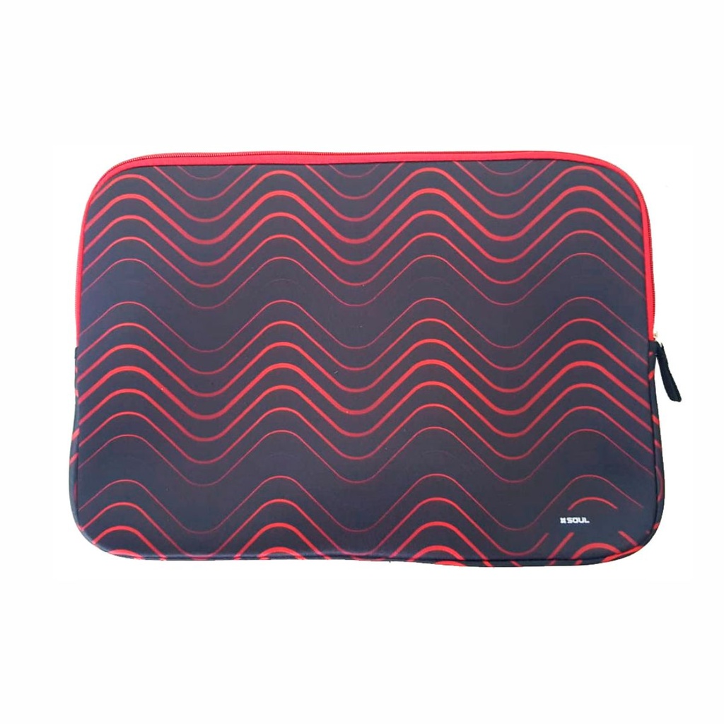 FUNDA SOUL 15.6" LINES ROJO