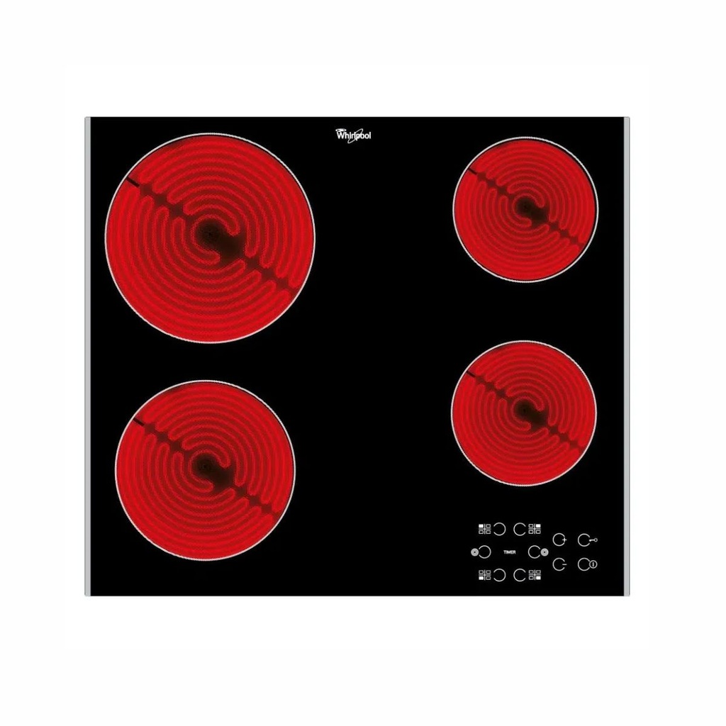 ANAFE ELÉCTRICO WHIRLPOOL AKT8090L 4 QUEMADORES