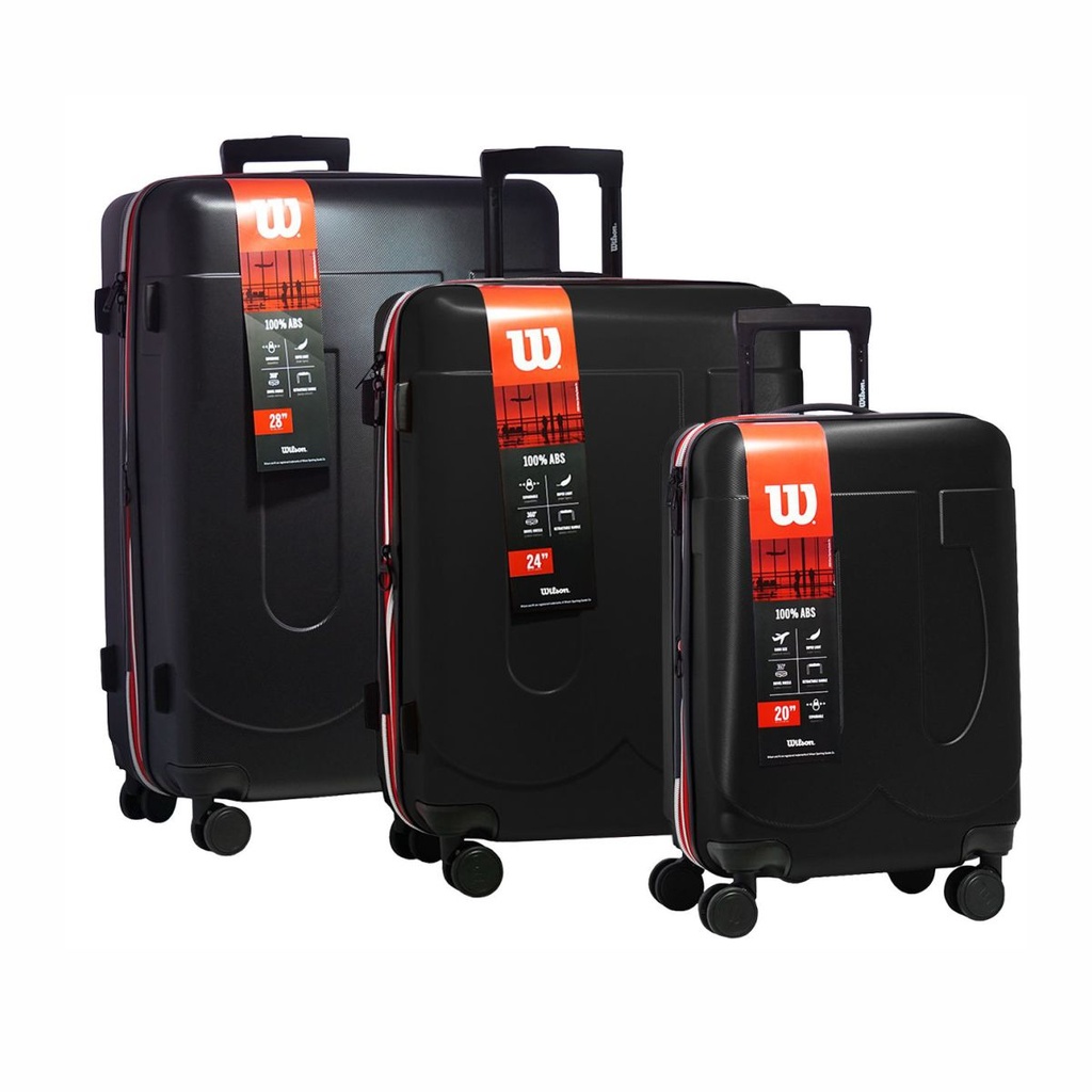 SET VALIJAS WILSON 65.W1729N UxB 3 28"/24"/20" BLACK