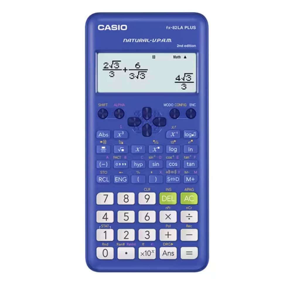 CALCULADORA CASIO FX-82LA PLUS 2 BU AZUL AZUL