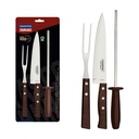 JUEGO PARA ASADO TRAMONTINA 22299/055 TRADICIONAL 3PZS