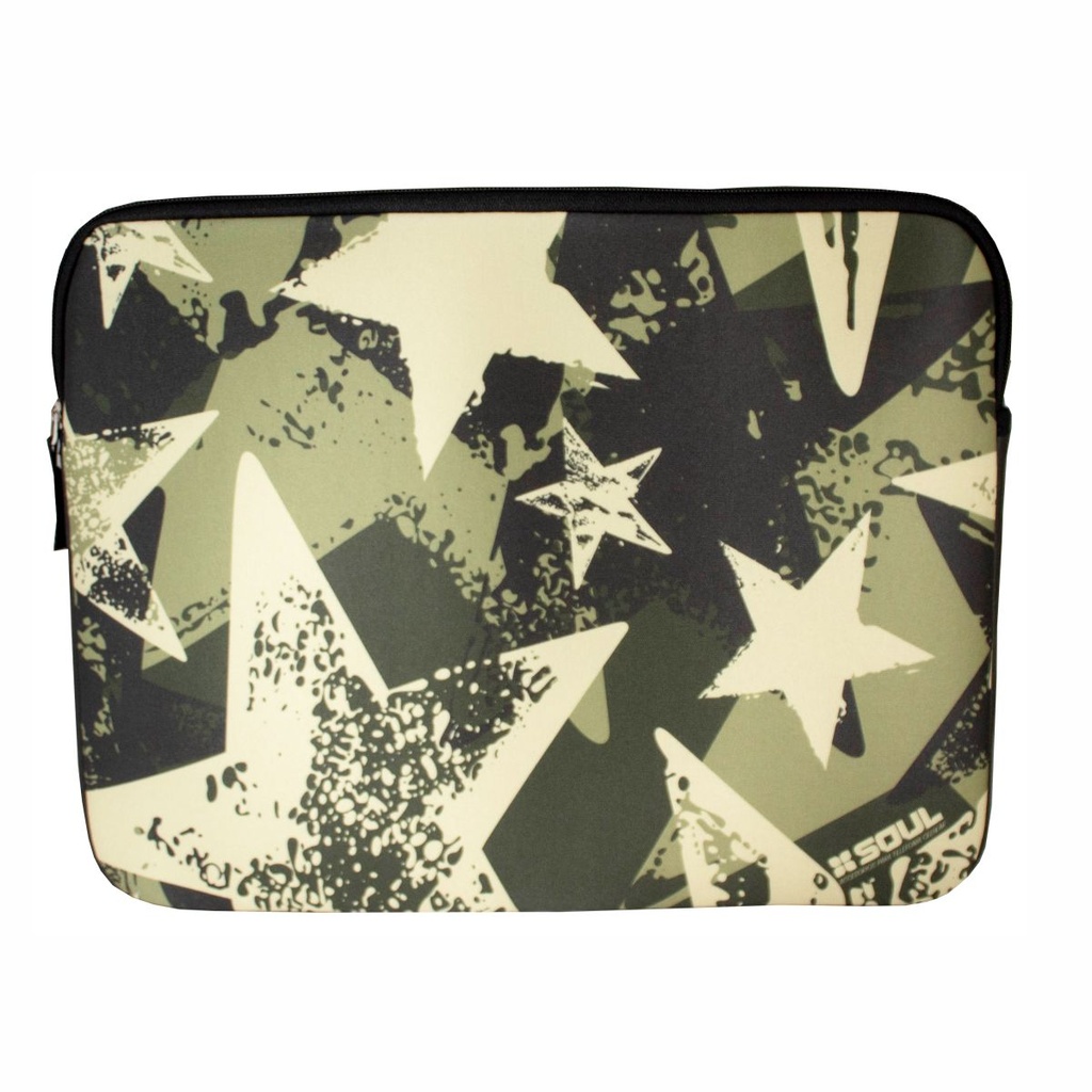 FUNDA SOUL 14.0" CAMO STAR VERDE                                                                    