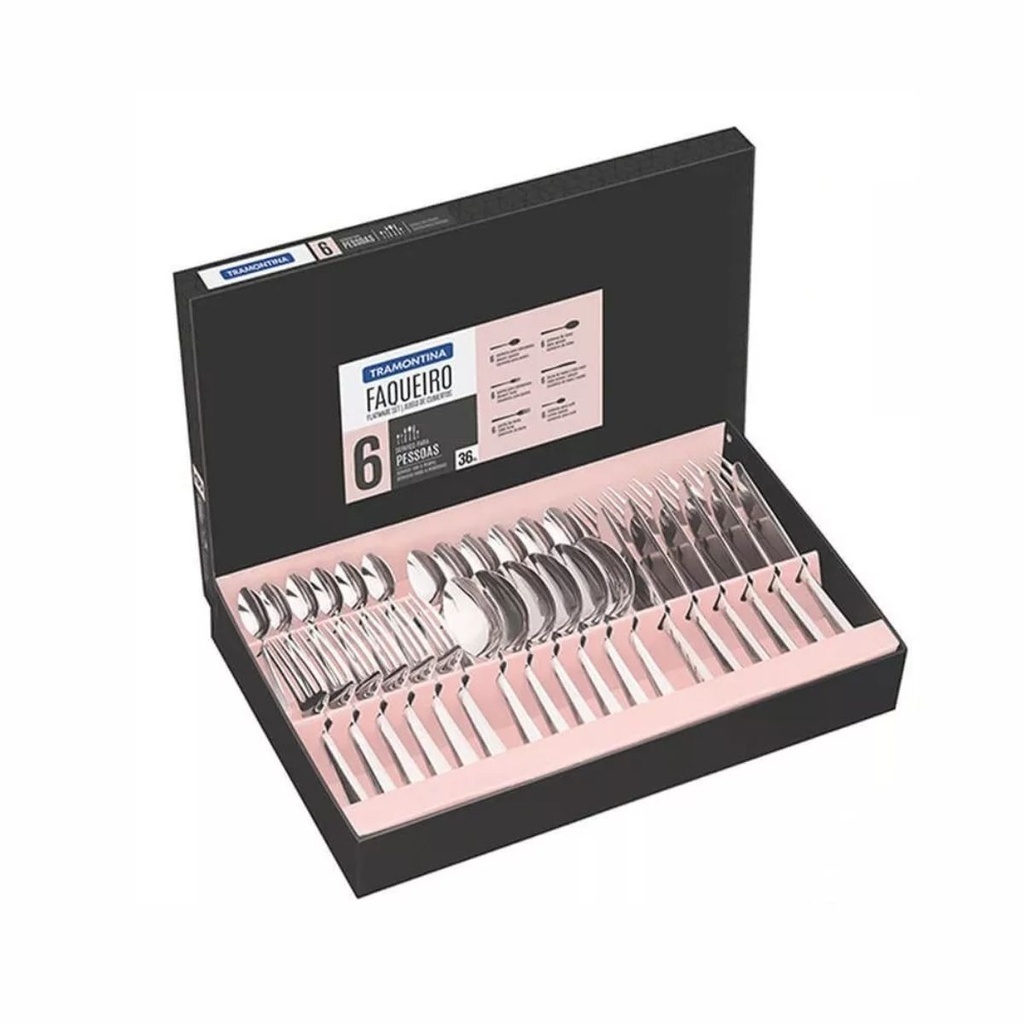 JUEGO DE CUBIERTOS TRAMONTINA 66932/134 ITALY 36PZS