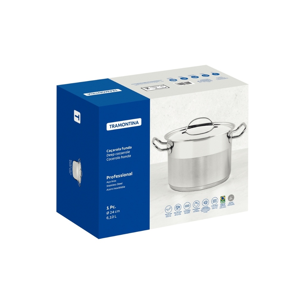 CACEROLA TRAMONTINA 62624/240 PROFESSIONAL 24CM