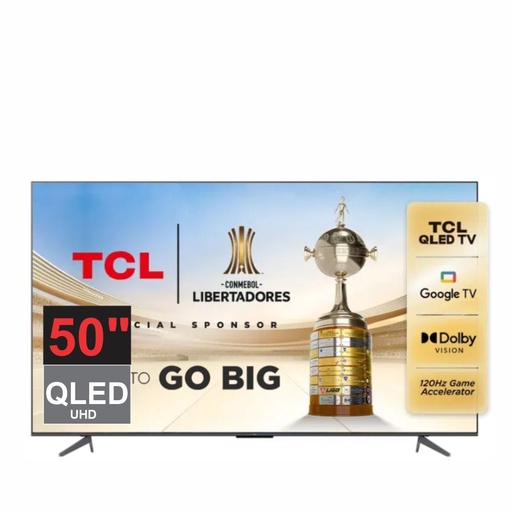 [124-28909] TV QLED TCL L50C645 UHD GOOGLE TV-RV