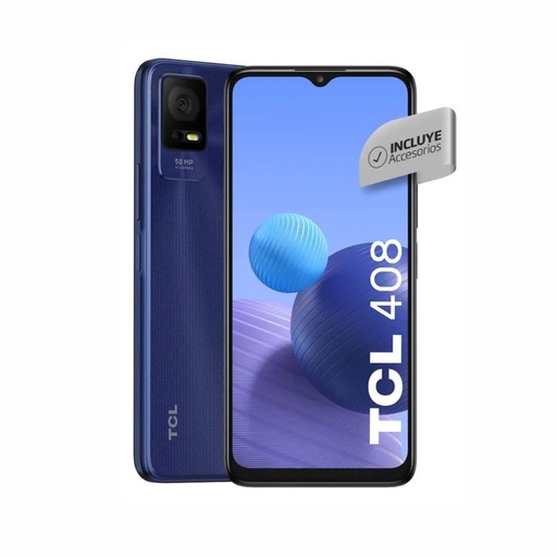 [124-39110] CELULAR TCL 408 6/64GB MIDNIGHT BLUE