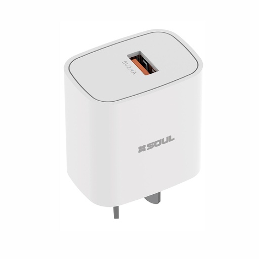 [164-73381] CARGADOR USB SOUL CLASSIC CVJ-XUSB1 2.4A SIN CABLE
