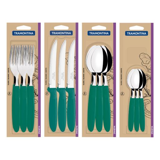 [086-00006] COMBO TRAMONTINA IPANEMA VERDE 24 PZS