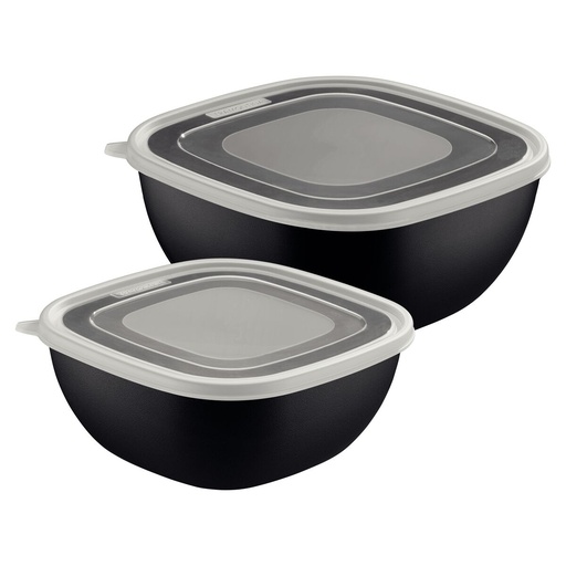 [086-24330] JUEGO DE CONTENEDORES TRAMONTINA 25099/084 MIX COLOR 4x2PZS NEGRO
