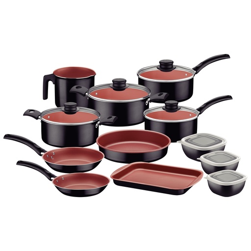 [086-45461] BATERIA DE COCINA TRAMONTINA 27899/496 TURIM 12PZS NEGRO