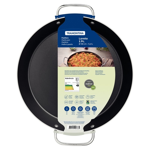 [086-25038] PAELLERA TRAMONTINA 20125/038 LORETO 38 CM