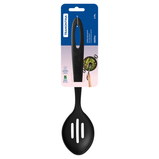 [086-61100] CUCHARON TRAMONTINA 25161/100 ABILITY NEGRO