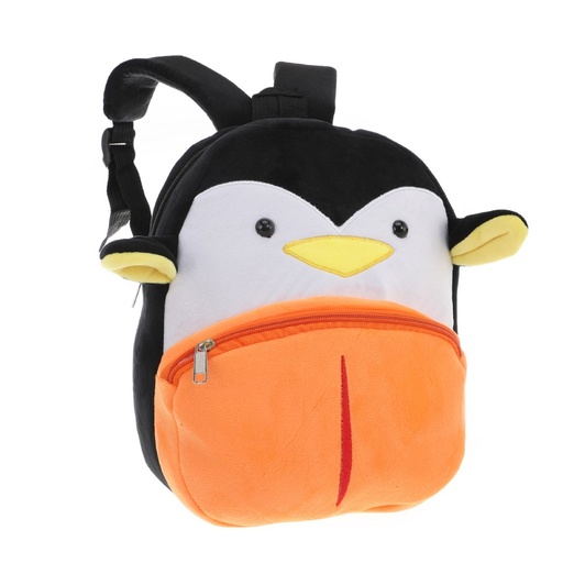 [199-37134] MOCHILA INFANTIL 53713 11" NEGRO PINGUINO